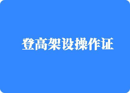 男人插爽女人下面网站登高架设操作证